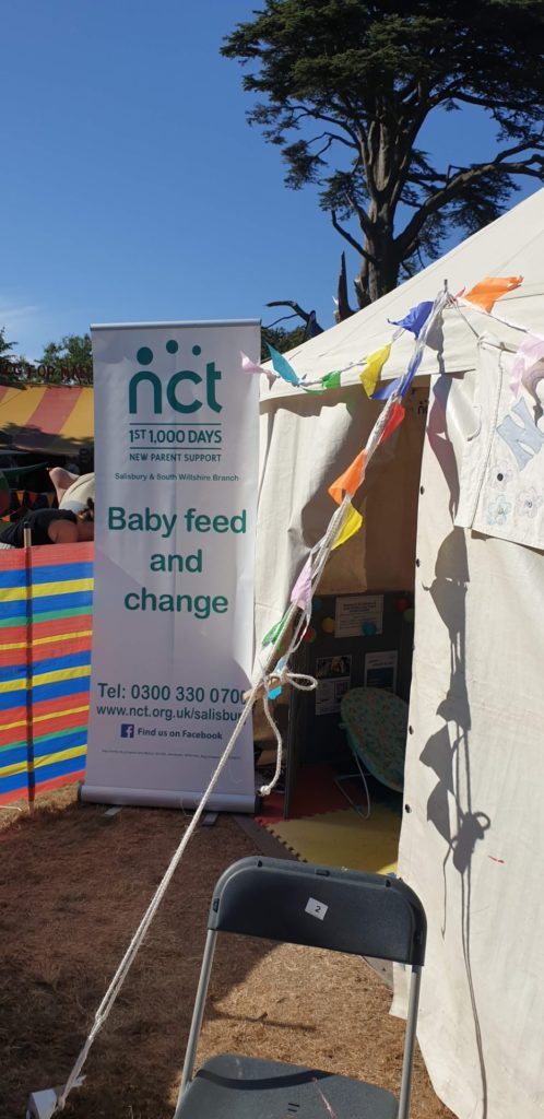 The NCT tent — respite for mums and dads of young children