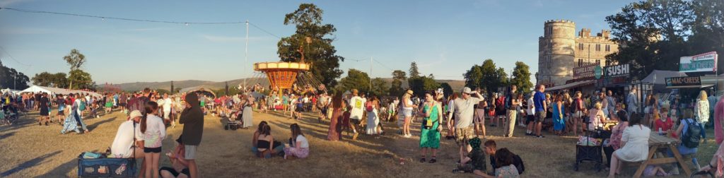The site at golden hour