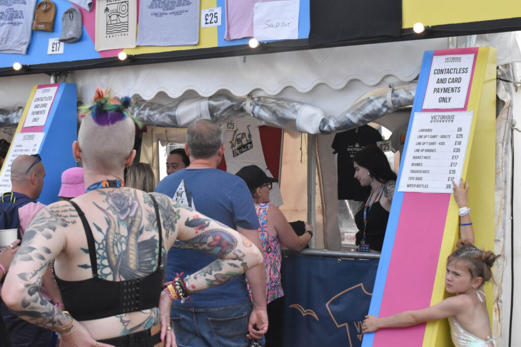 Drinks price board at Victorious Festival 2022